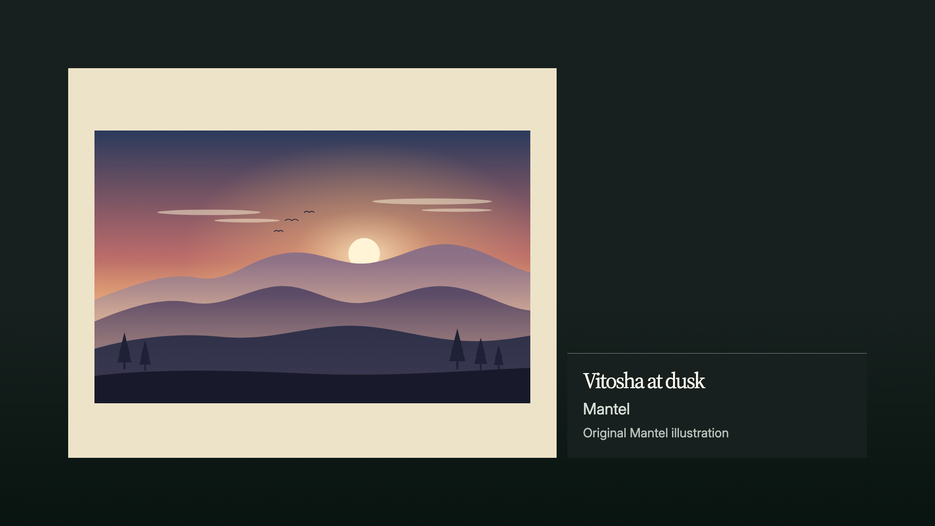 Gallery Piece dashboard with synthetic sample data